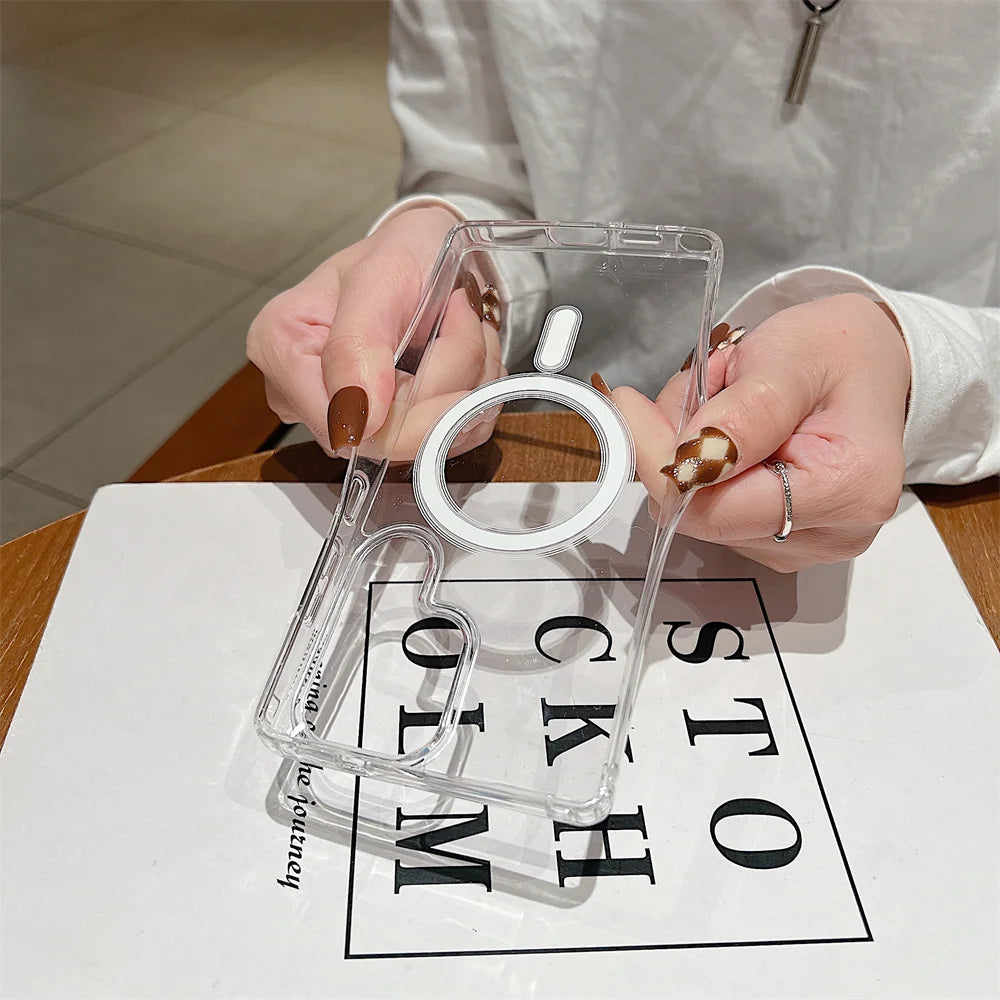 GearKA™ AeroClear – Slim Transparent Magnetic Case (MagSafe Compatible)