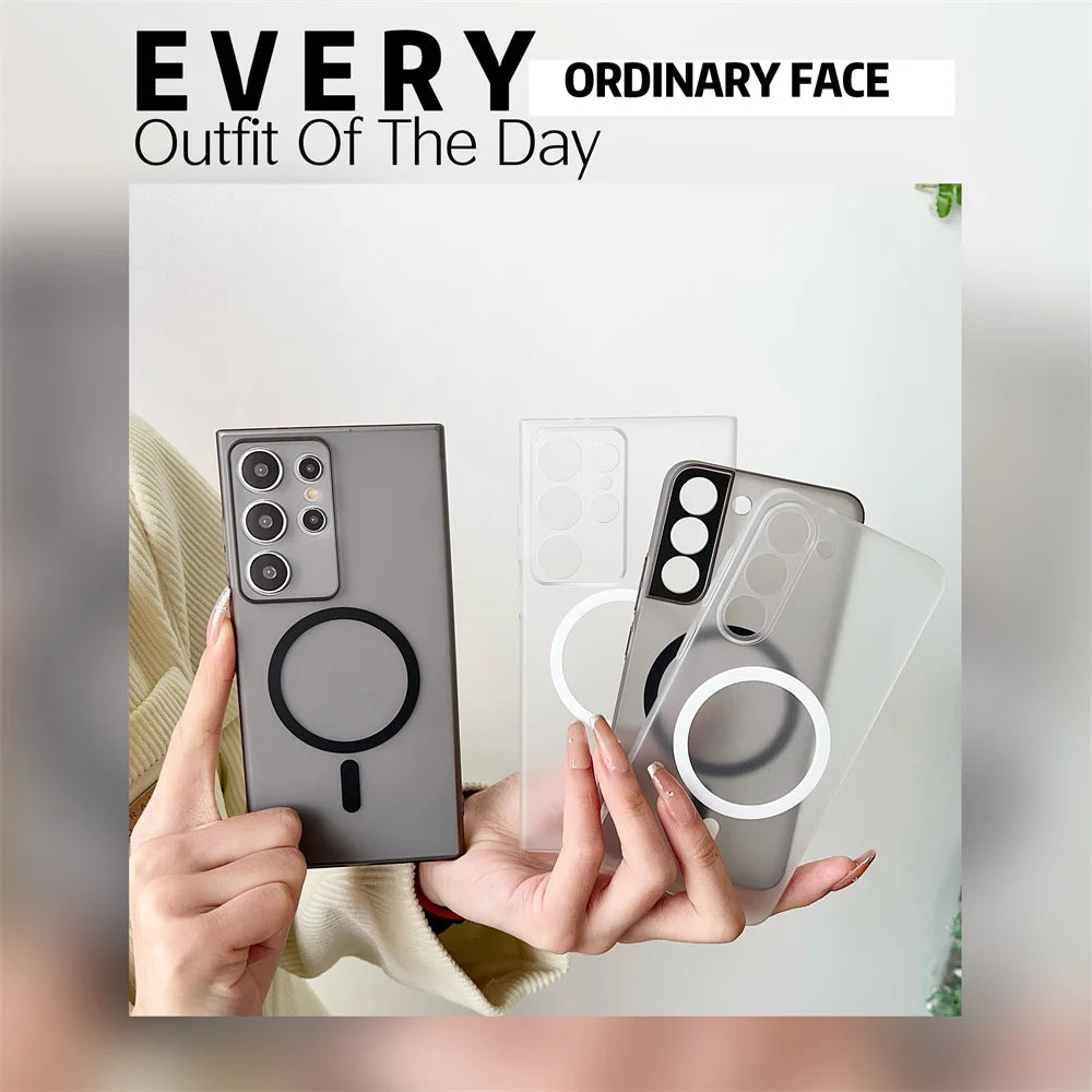 GearKA™ ClearShield – Matte Transparent Ultrathin Magnetic Case