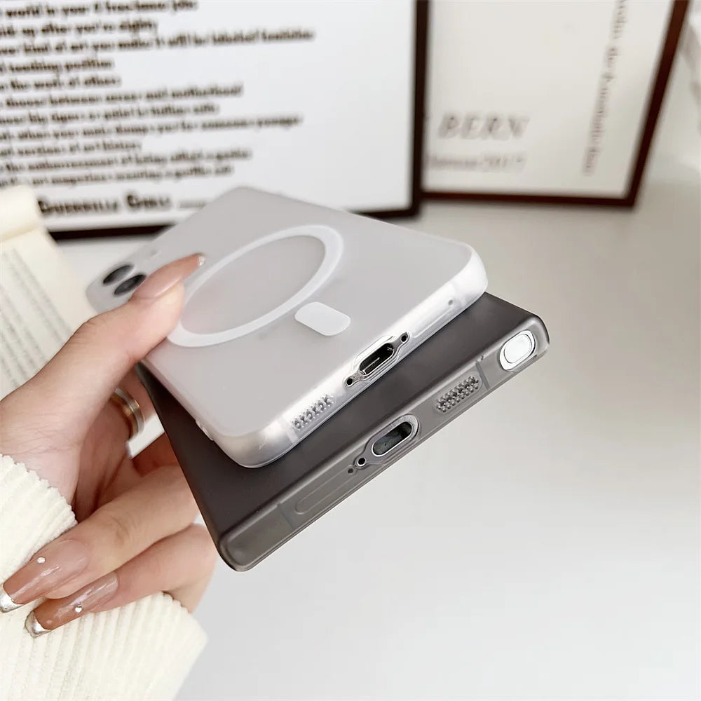 GearKA™ ClearShield – Matte Transparent Ultrathin Magnetic Case