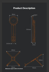 Aluminum Laptop Stand, Vertical Foldable