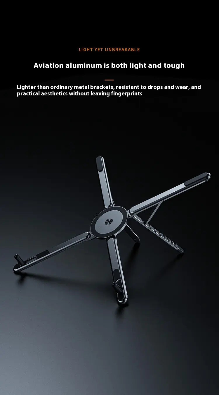 Aluminum Laptop Stand, Vertical Foldable