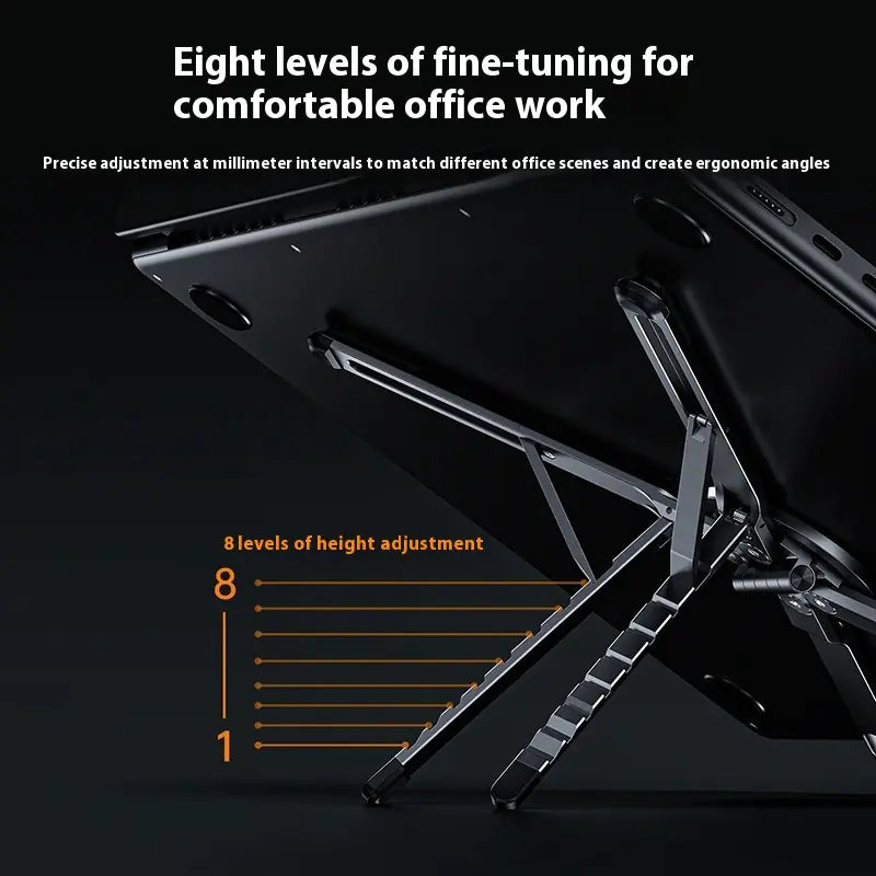 Aluminum Laptop Stand, Vertical Foldable